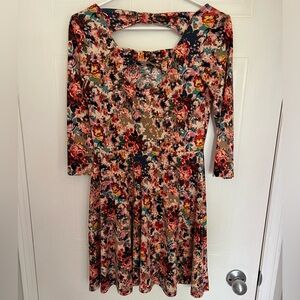 Xhilaration Floral Fit n’ Flare Dress